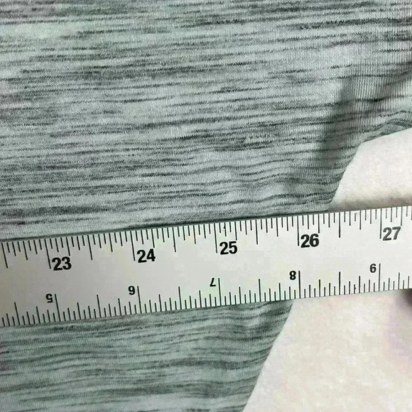 Athleta Top Women’s Medium Essence Flow Spacedye Blue Boat Neck - Picture 7 of 9